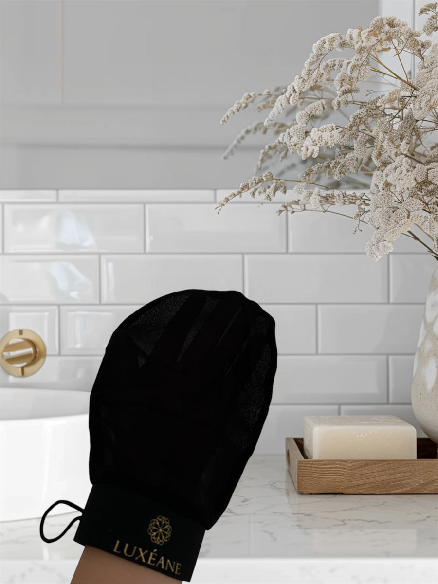Gant Kessa Exfoliant en Soie Vegan - Soin Doux et Naturel