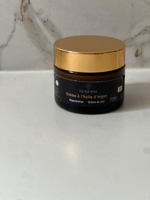 🌞 Crème de Jour Hydratante à l’Huile d’Argan – Éclat & Protection